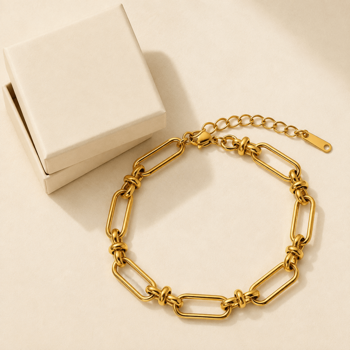 Elodie Paperclip Chain Bracelet - Luzy Jewels