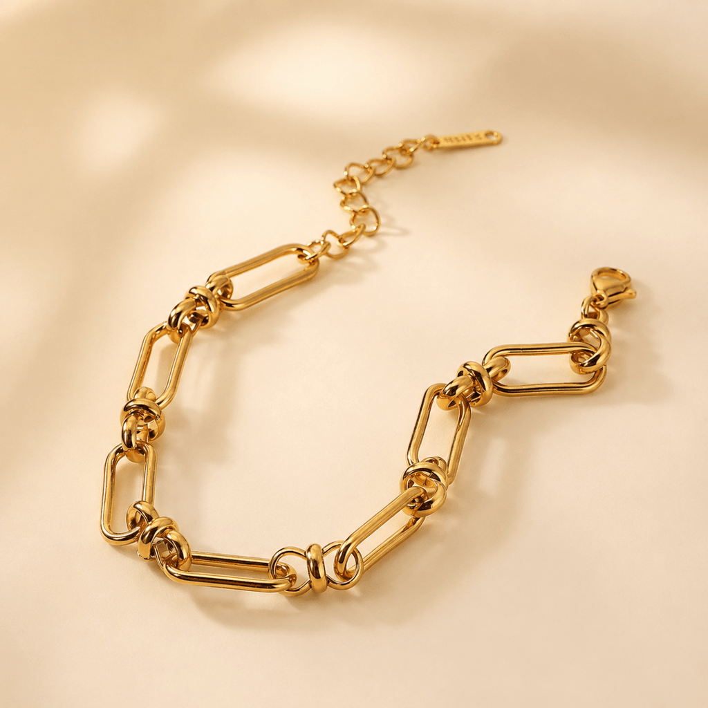 Elodie Paperclip Chain Bracelet - Luzy Jewels