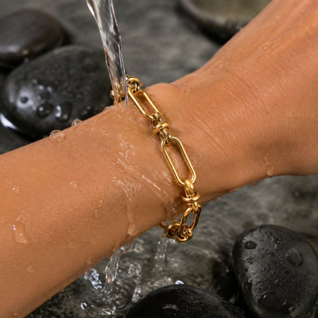 Elodie Paperclip Chain Bracelet - Luzy Jewels