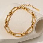 Elodie Paperclip Chain Bracelet - Luzy Jewels