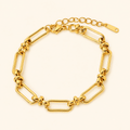 Elodie Paperclip Chain Bracelet - Luzy Jewels