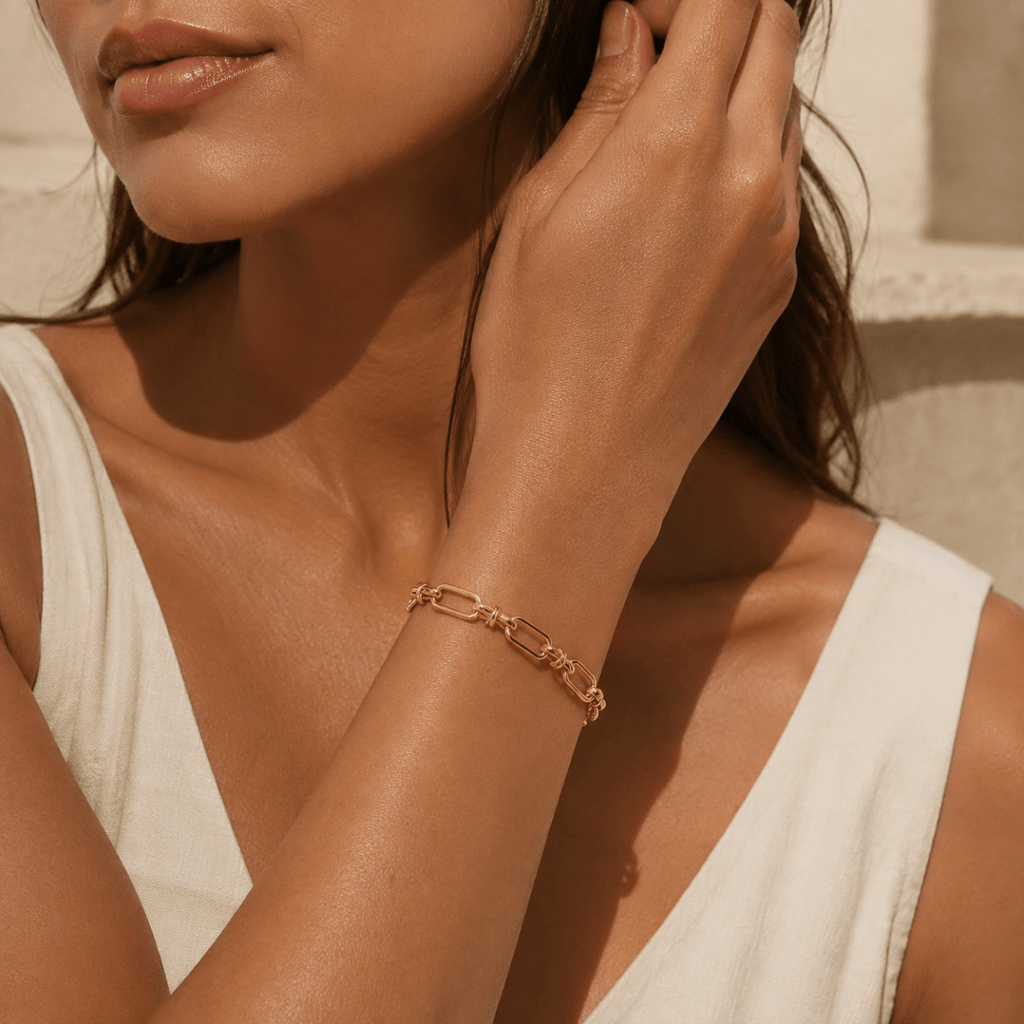 Elodie Paperclip Chain Bracelet - Luzy Jewels