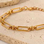 Elodie Paperclip Chain Bracelet - Luzy Jewels