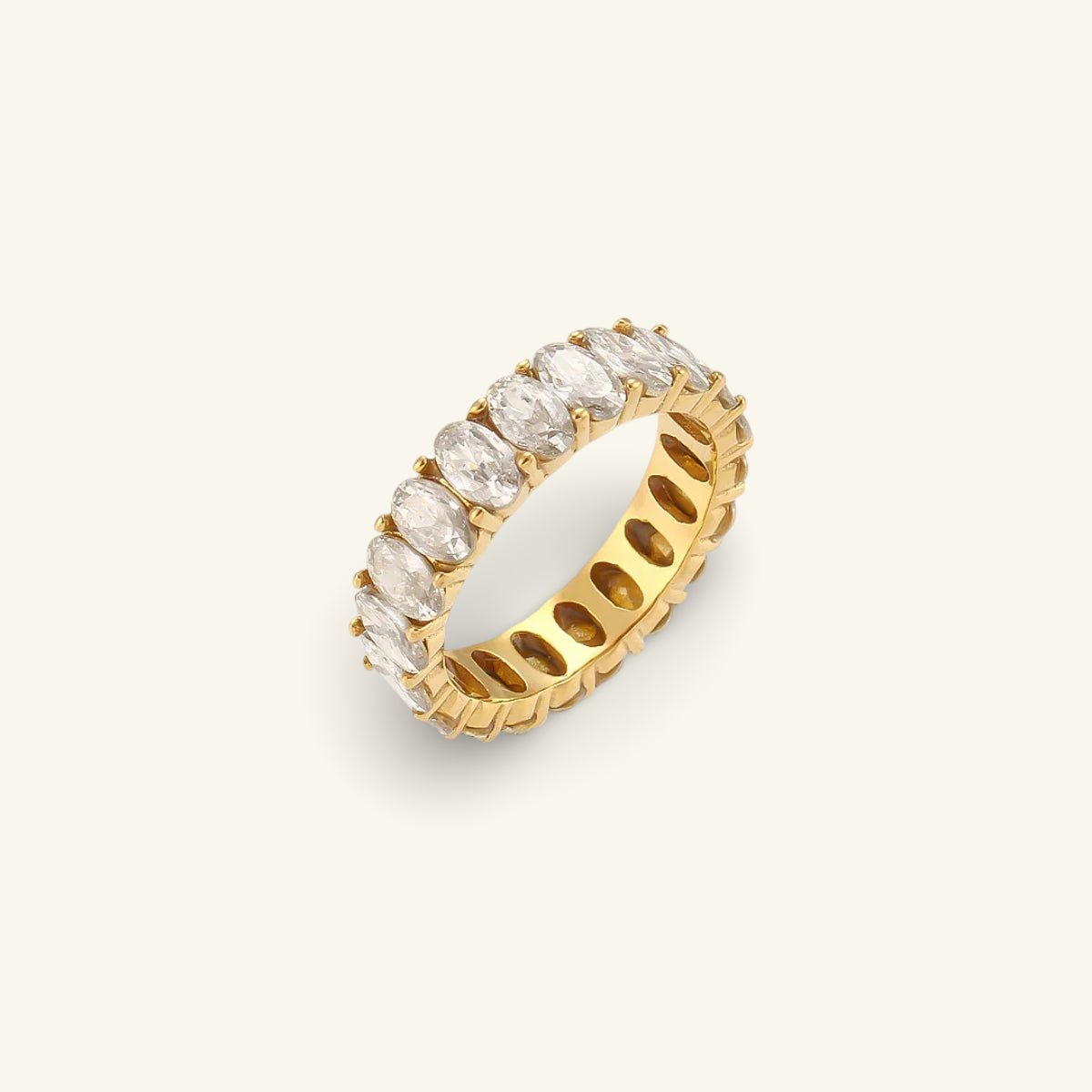 Etoile Pavé Gold Ring - Luzy Jewels