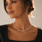 Evania Freshwater Pearl Strand Necklace - Luzy Jewels