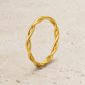 Evia Double-Twist Band Ring - Luzy Jewels
