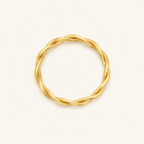Evia Double-Twist Band Ring - Luzy Jewels