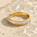 Fiora Square-Cut Eternity Ring - Luzy Jewels