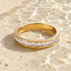 Fiora Square-Cut Eternity Ring - Luzy Jewels