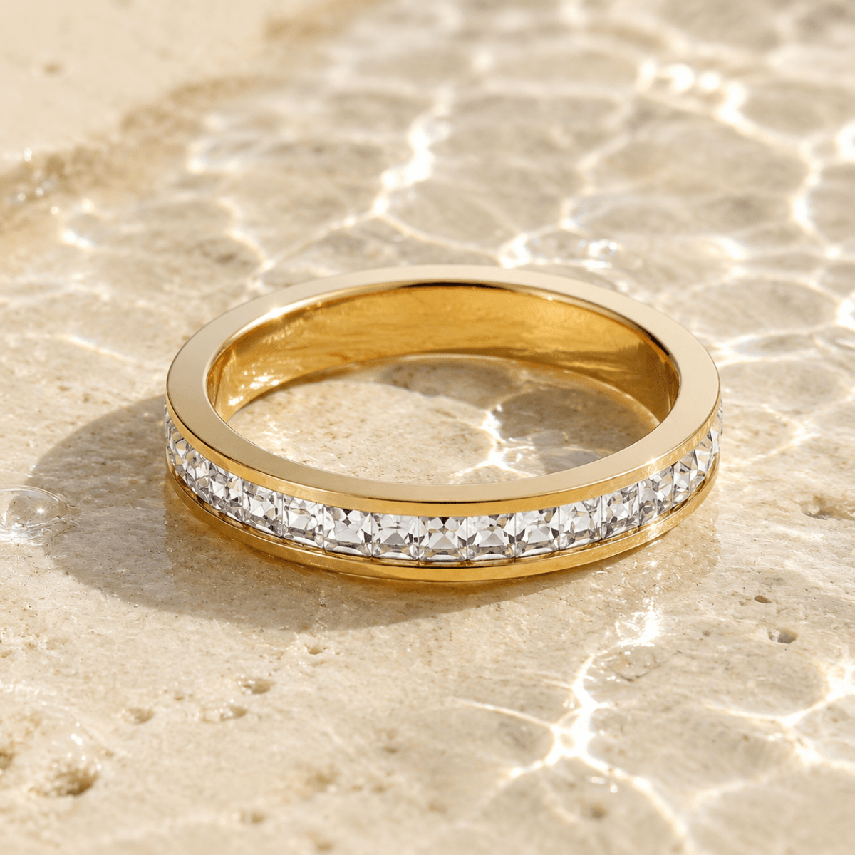 Fiora Square-Cut Eternity Ring - Luzy Jewels