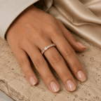 Fiora Square-Cut Eternity Ring - Luzy Jewels