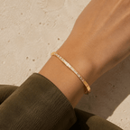 Gianna Baguette Hinged Bangle - Luzy Jewels