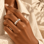 Gineora Marquise Open Ring - Luzy Jewels
