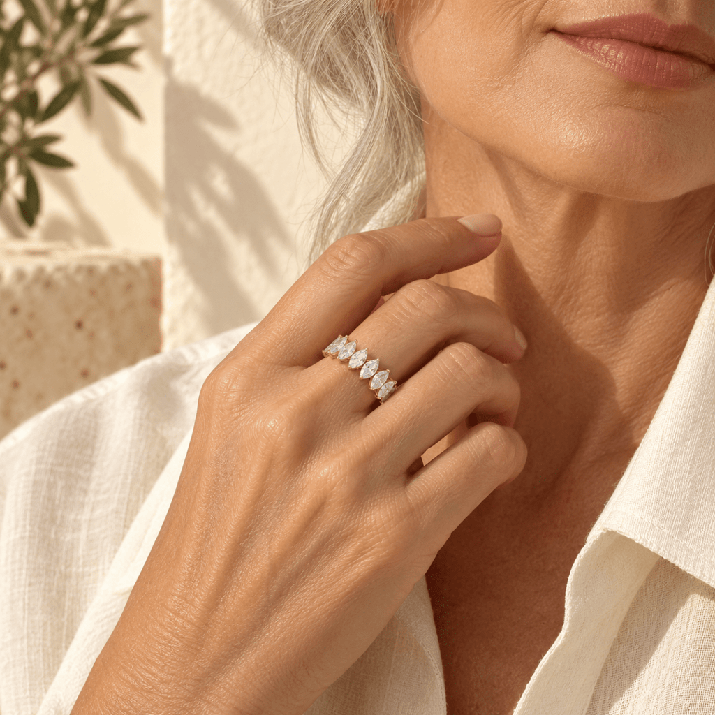 Gineora Marquise Open Ring - Luzy Jewels