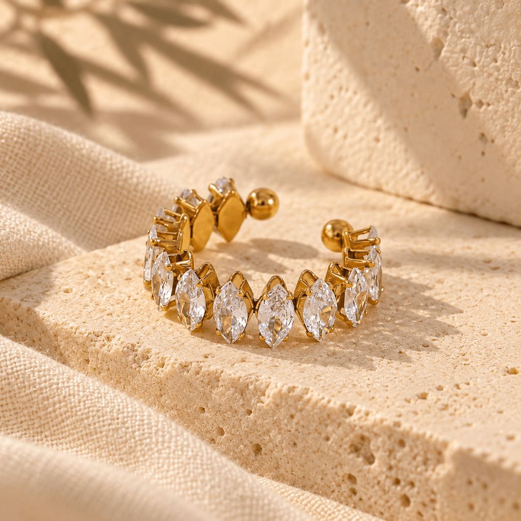 Gineora Marquise Open Ring - Luzy Jewels