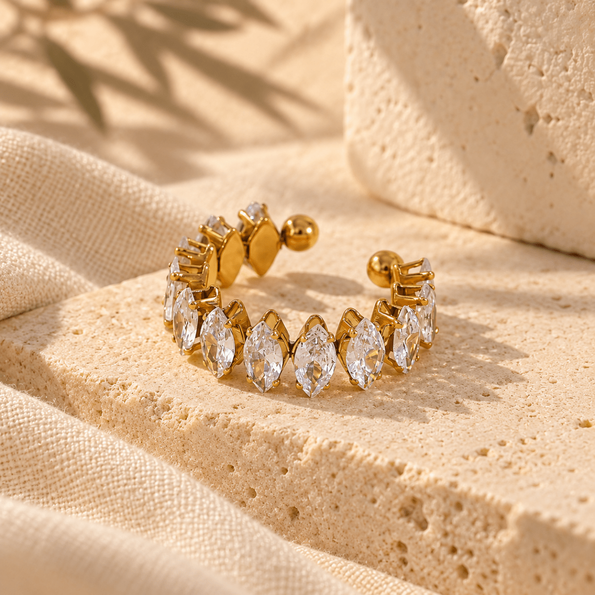 Gineora Marquise Open Ring - Luzy Jewels