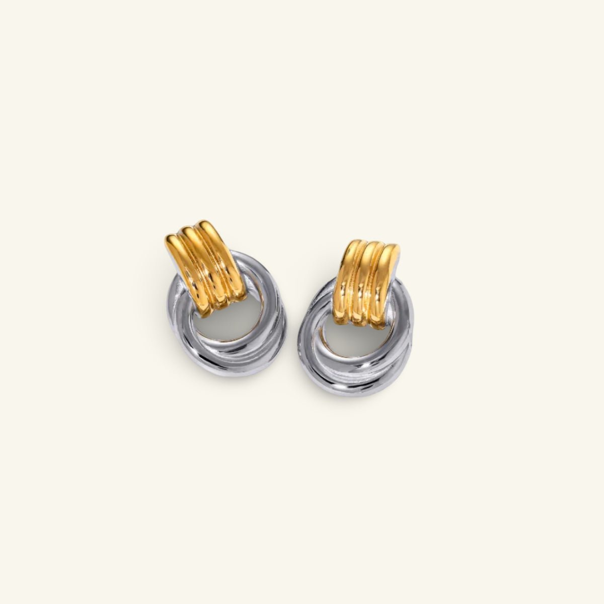 Halo Layered Hoop Earrings - Luzy Jewels