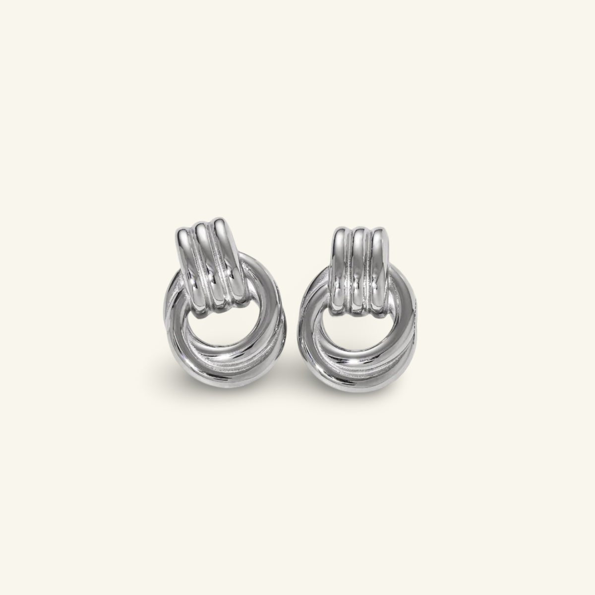 Halo Layered Hoop Earrings - Luzy Jewels