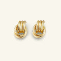 Halo Layered Hoop Earrings - Luzy Jewels