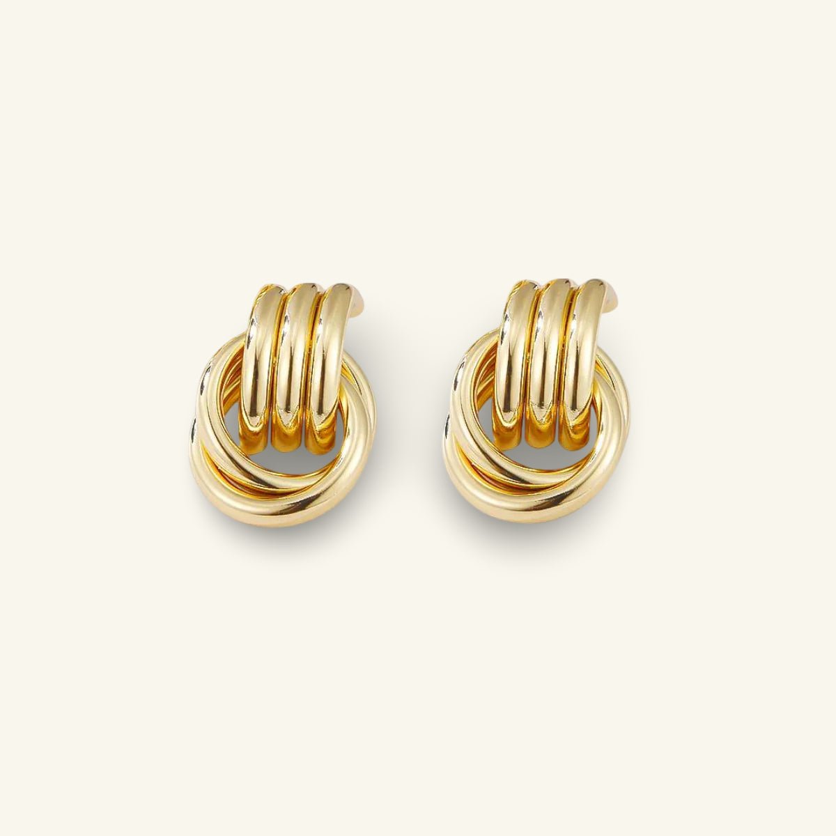 Halo Layered Hoop Earrings - Luzy Jewels