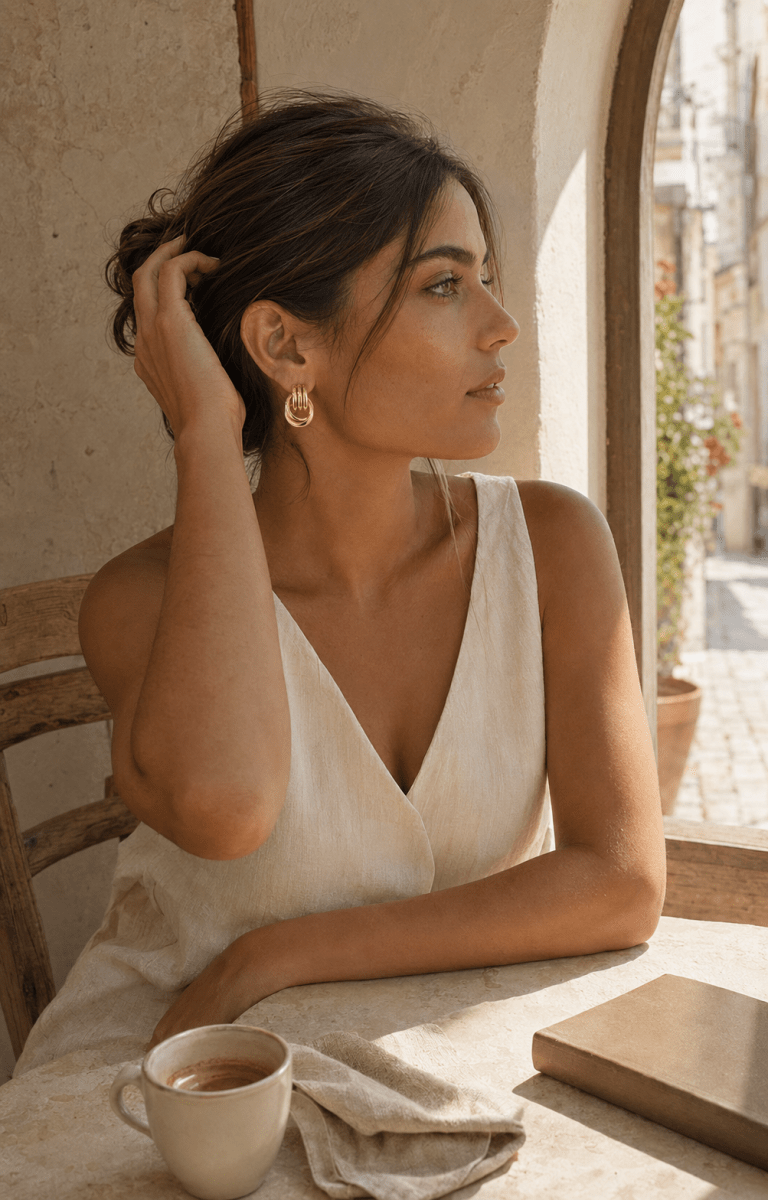 Halo Layered Hoop Earrings - Luzy Jewels
