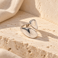 Hattelia Sculptural Shield Ring - Luzy Jewels