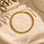 Hellenia Curb Chain Anklet - Luzy Jewels