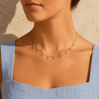 Ilaria Ten-Stone Charm Necklace - Luzy Jewels