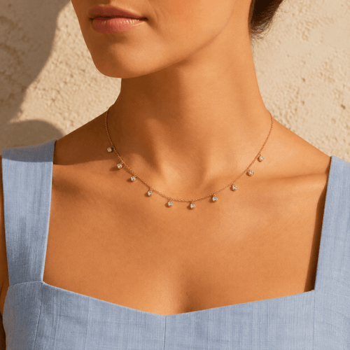 Ilaria Ten-Stone Charm Necklace - Luzy Jewels