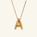 Balloon Gold Initial Necklace