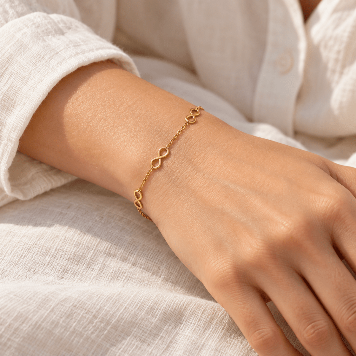 Infinitelle Triple Infinity Bracelet - Luzy Jewels