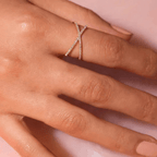 Ione Pavé Crossover Ring - Luzy Jewels
