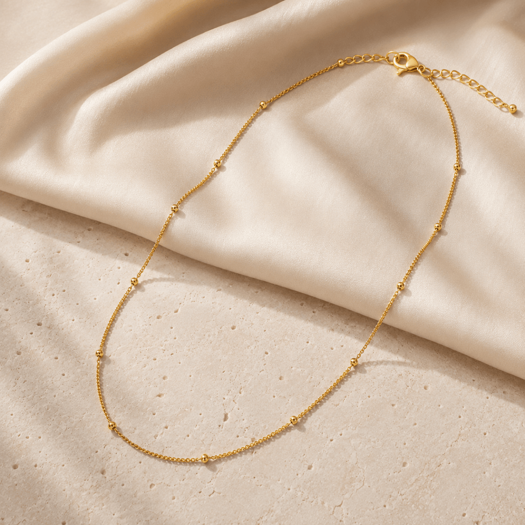 Iria Beaded Chain Necklace - Luzy Jewels