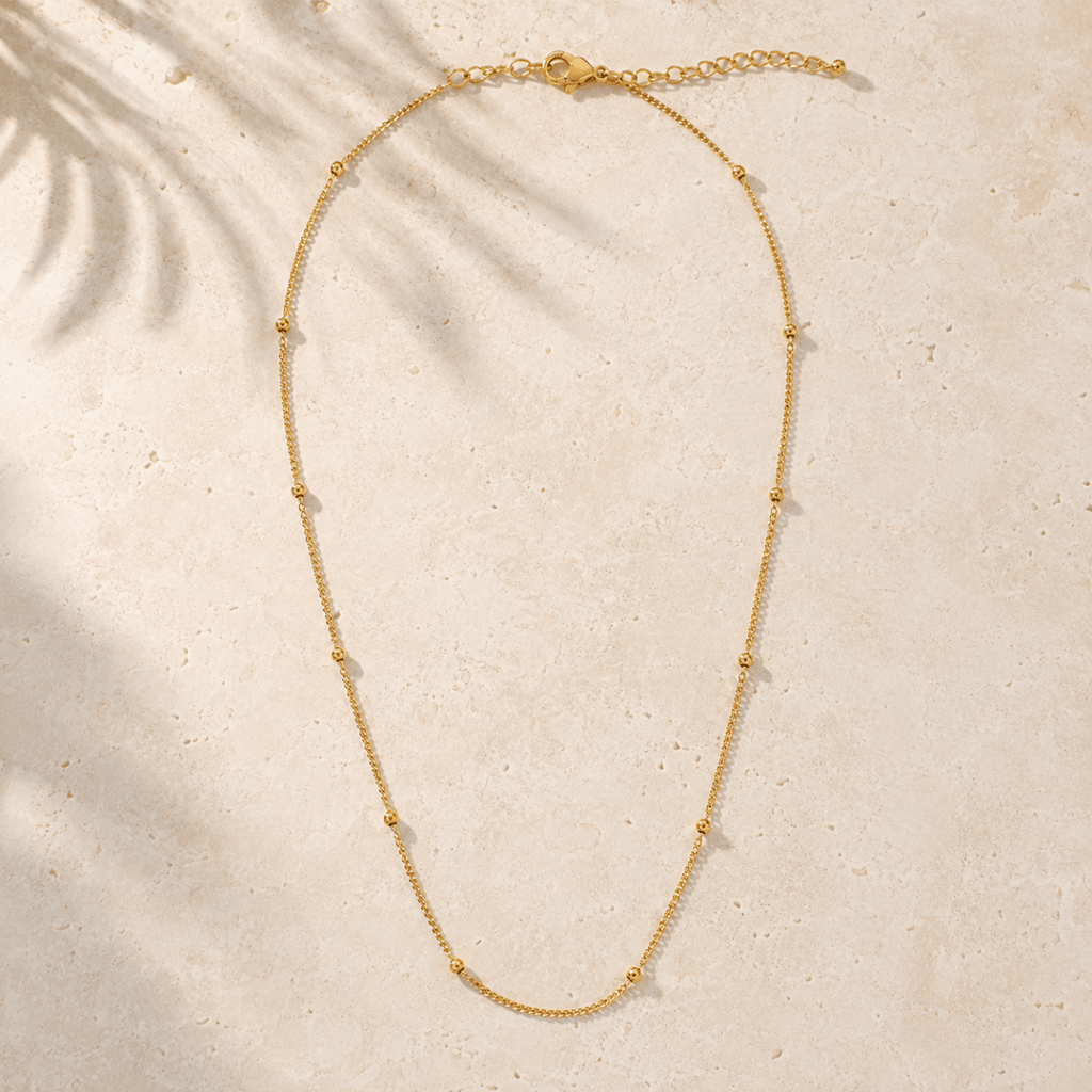 Iria Beaded Chain Necklace - Luzy Jewels