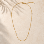Iria Beaded Chain Necklace - Luzy Jewels