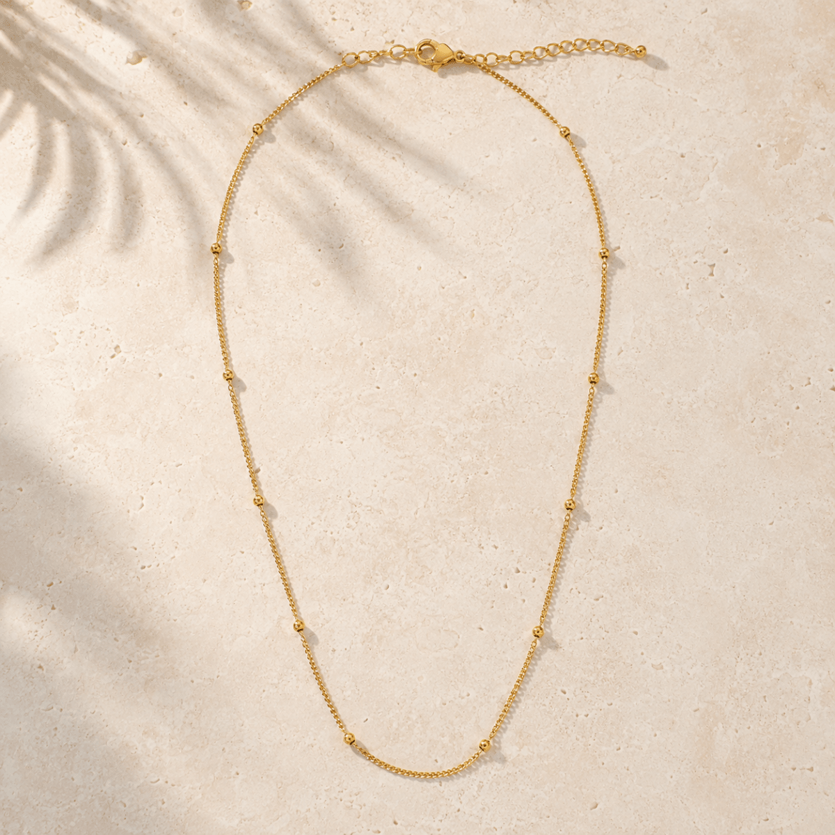 Iria Beaded Chain Necklace - Luzy Jewels