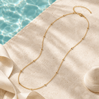 Iria Beaded Chain Necklace - Luzy Jewels