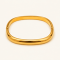 Isadora Rounded Square Hinged Bangle - Luzy Jewels
