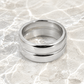 Leandra Sculpted Double-Band Ring - Luzy Jewels