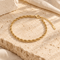Leoria Rope Chain Anklet - Luzy Jewels