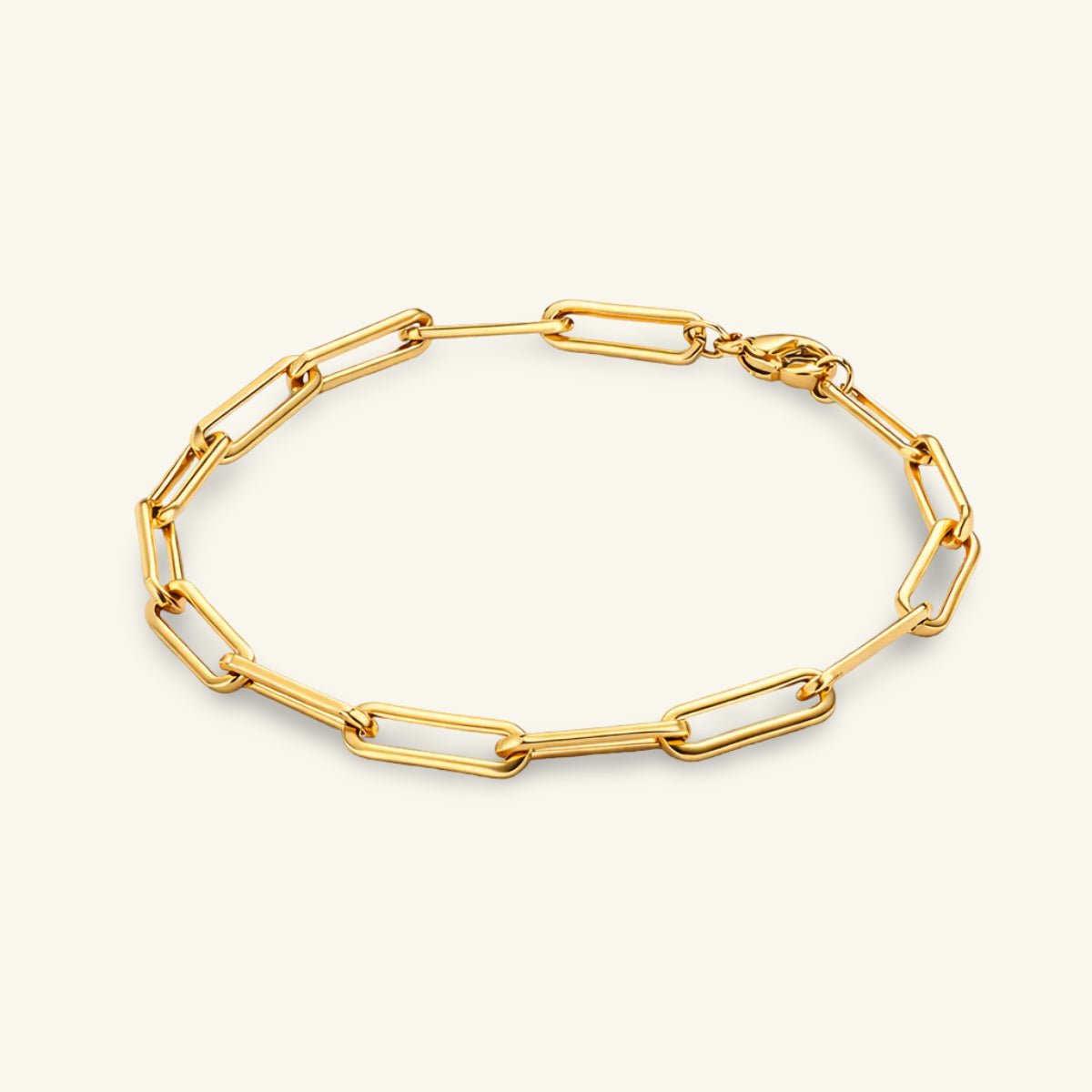 Lia Gold Paperclip Bracelet - Luzy Jewels