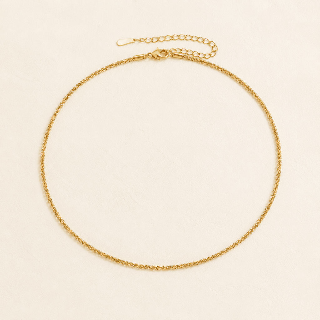 Liora Diamond-Cut Twist Chain Necklace - Luzy Jewels