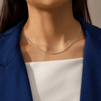 Liora Diamond-Cut Twist Chain Necklace - Luzy Jewels