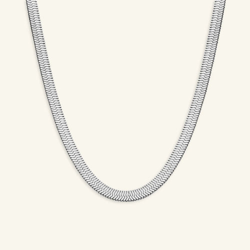 Liora Gold Herringbone Necklace - Luzy Jewels