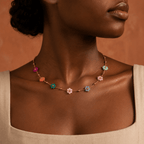 Liora Seven-Flower Necklace - Luzy Jewels