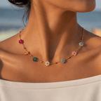 Liora Seven-Flower Necklace - Luzy Jewels