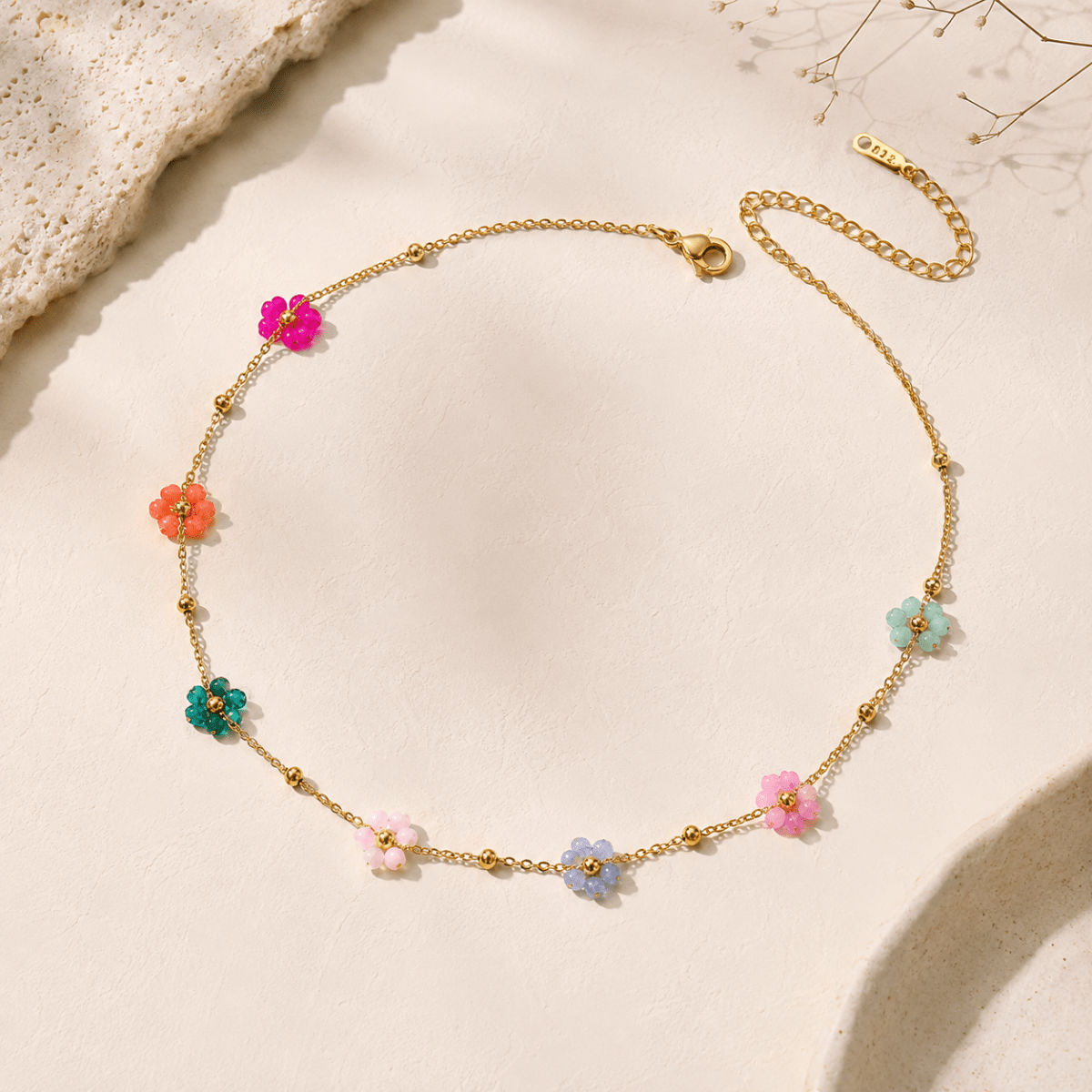 Liora Seven-Flower Necklace - Luzy Jewels