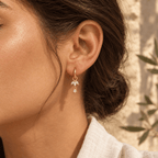 Liorenne Removable Petal Charm Hoops - Luzy Jewels