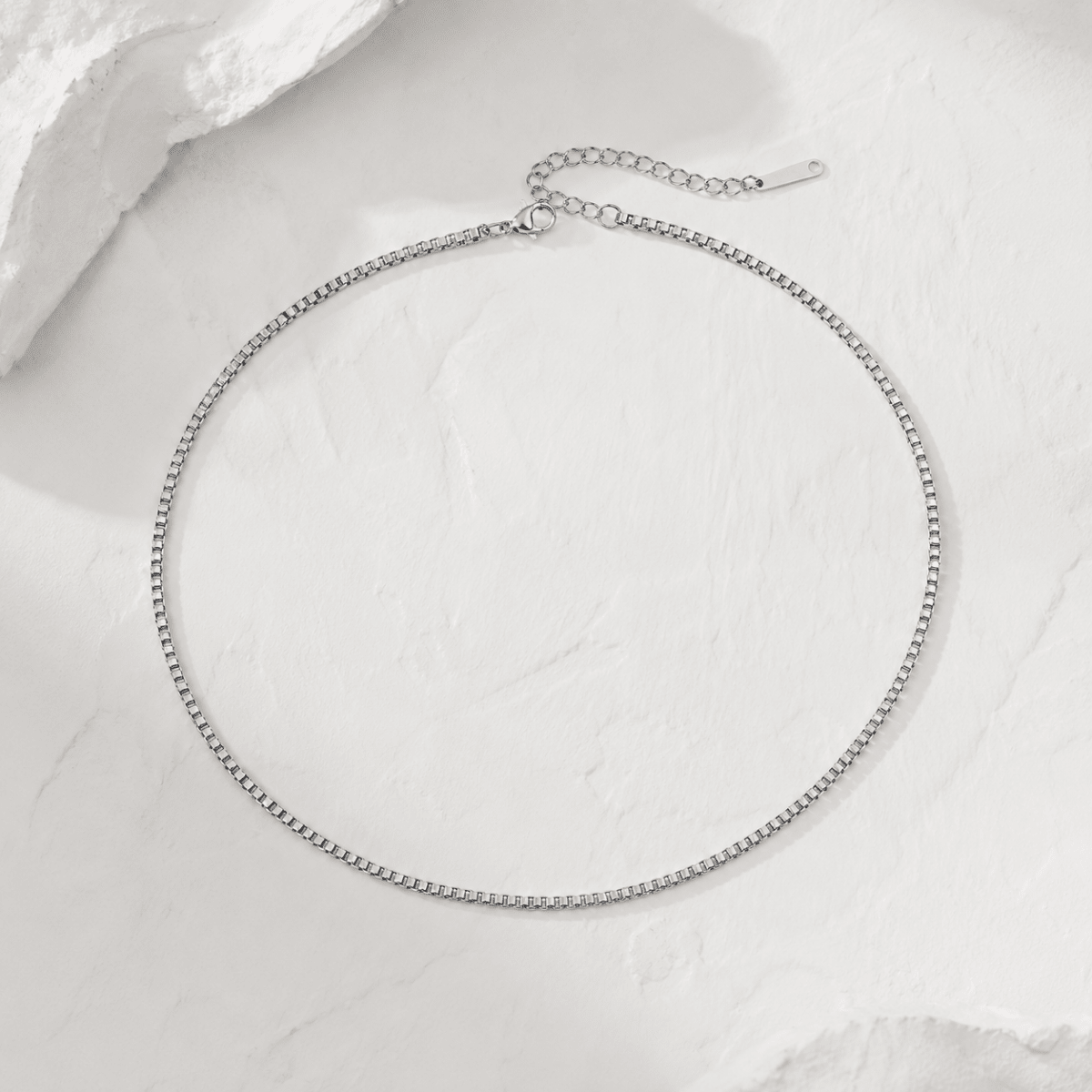 Lisandra Box Chain Necklace - Luzy Jewels