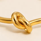 Lucienne Love-Knot Open Bangle - Luzy Jewels